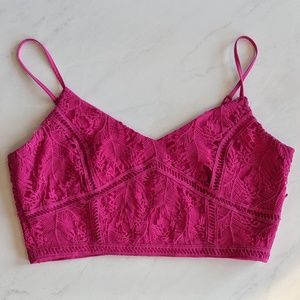 NWOT ASOS Crop Top -New Look Premium Lace Crop Top